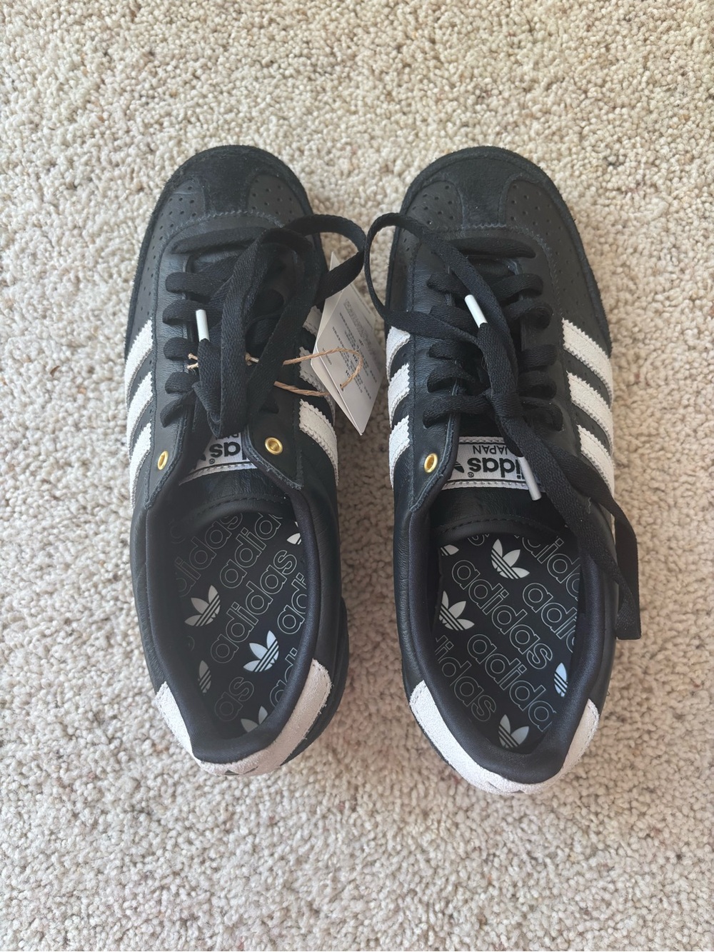 Adidas Japan Black with White Stripes Samba Sneakers - Picture 2 of 7